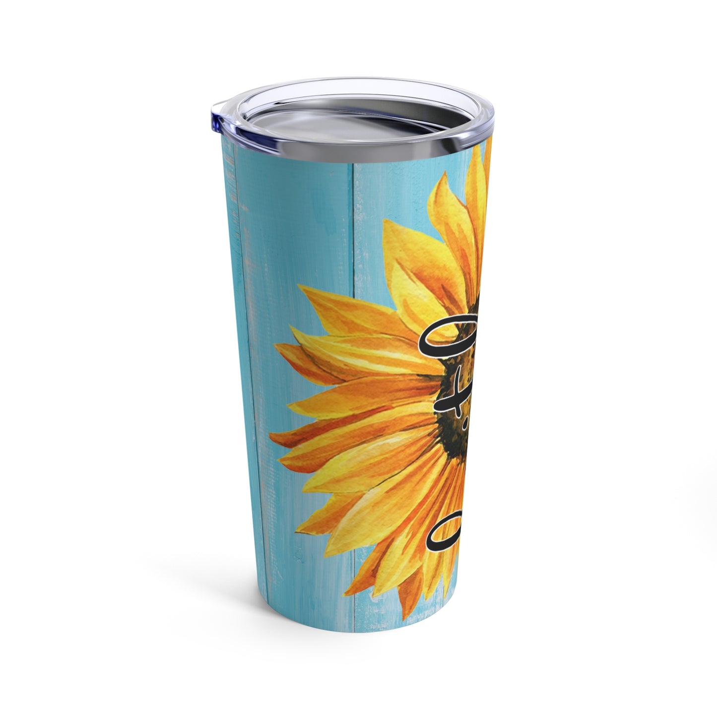 Faith Sunflower Tumbler 20oz