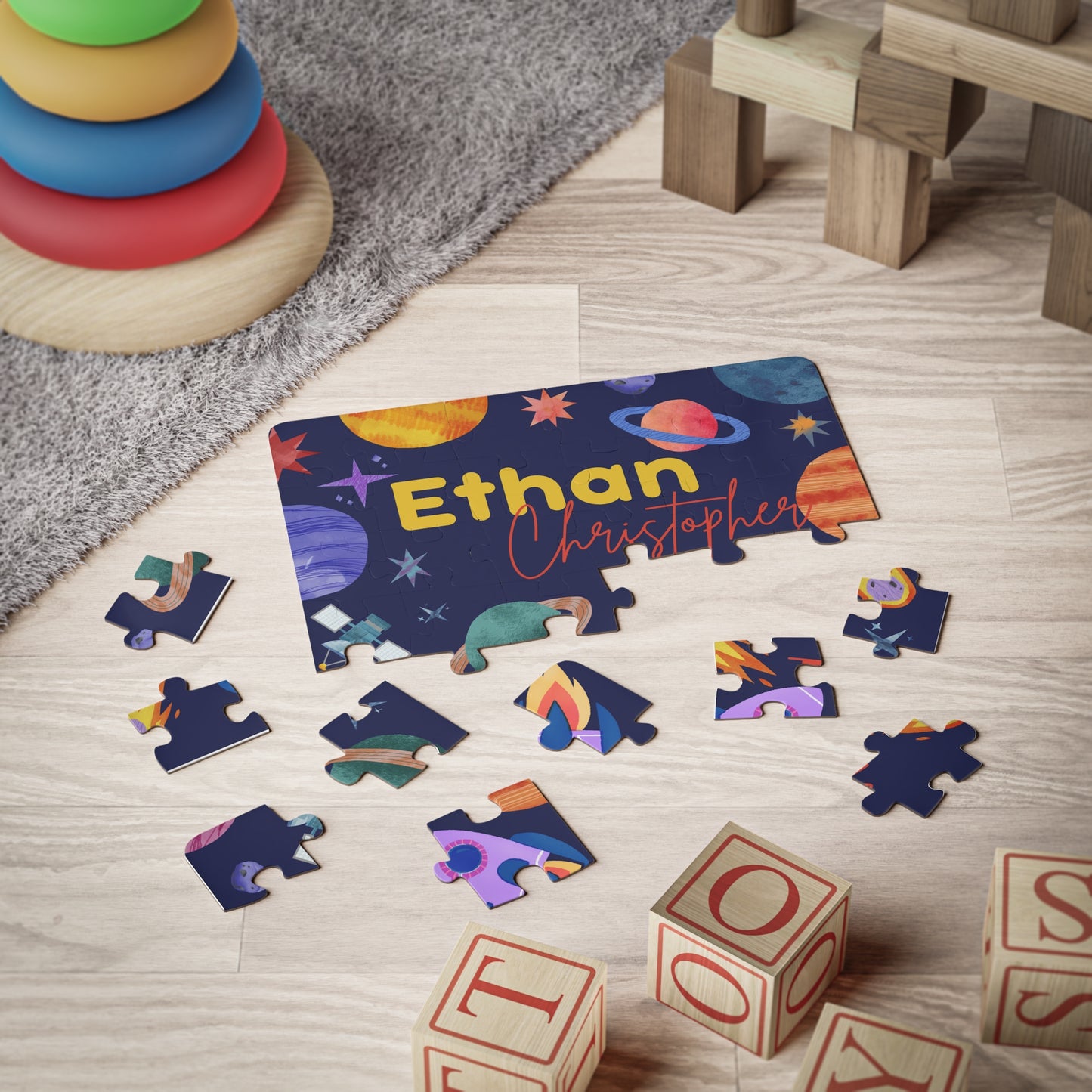 Out Of This World Personalized Kids' Puzzle, 30-Piece