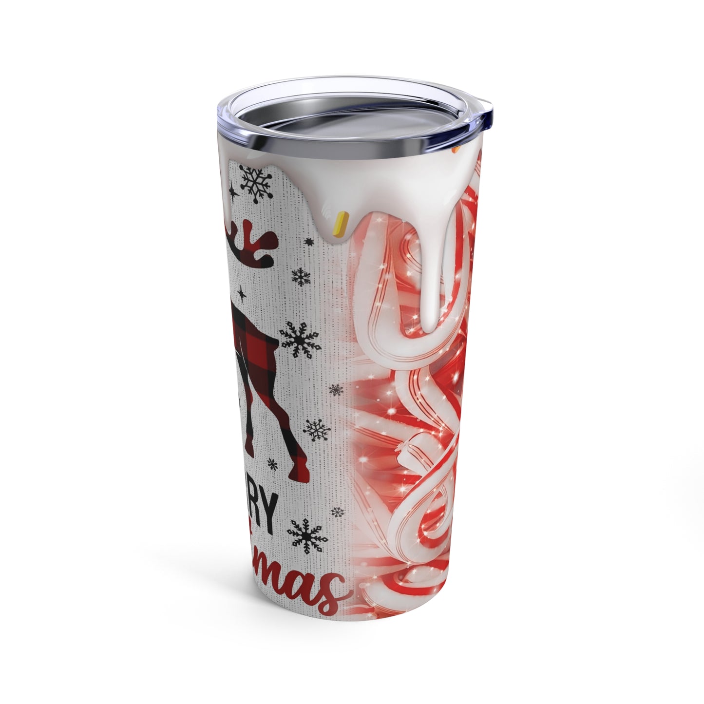 Plaid Deer Tumbler 20oz