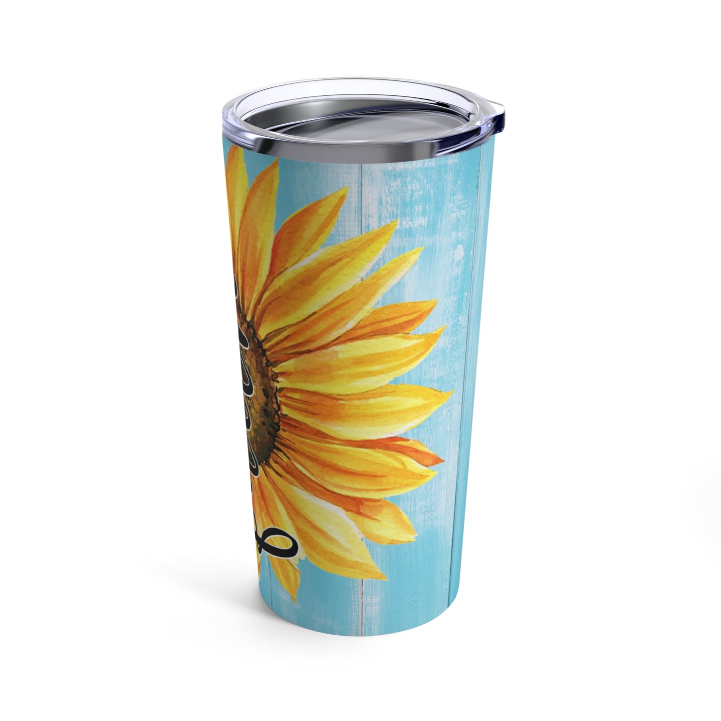 Faith Sunflower Tumbler 20oz