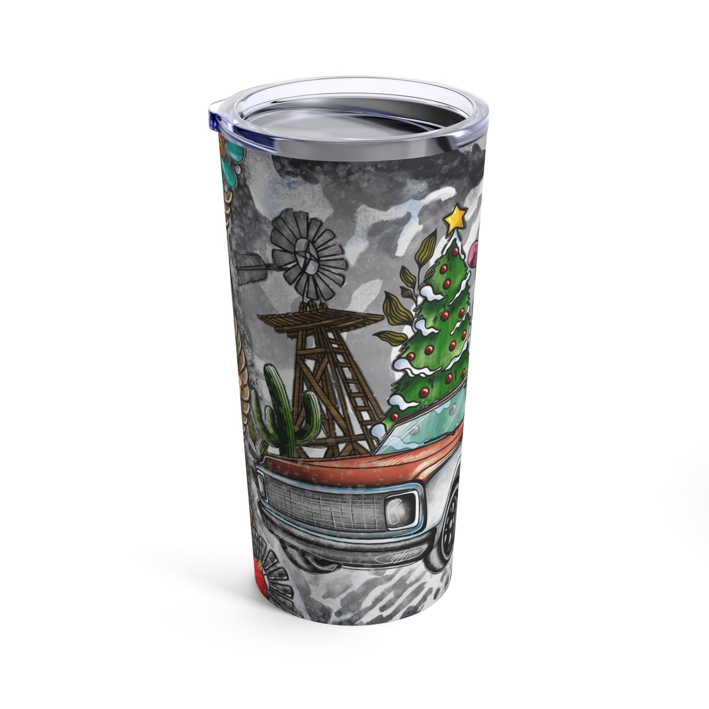 Just A Small Town Christmas Girl Tumbler 20oz