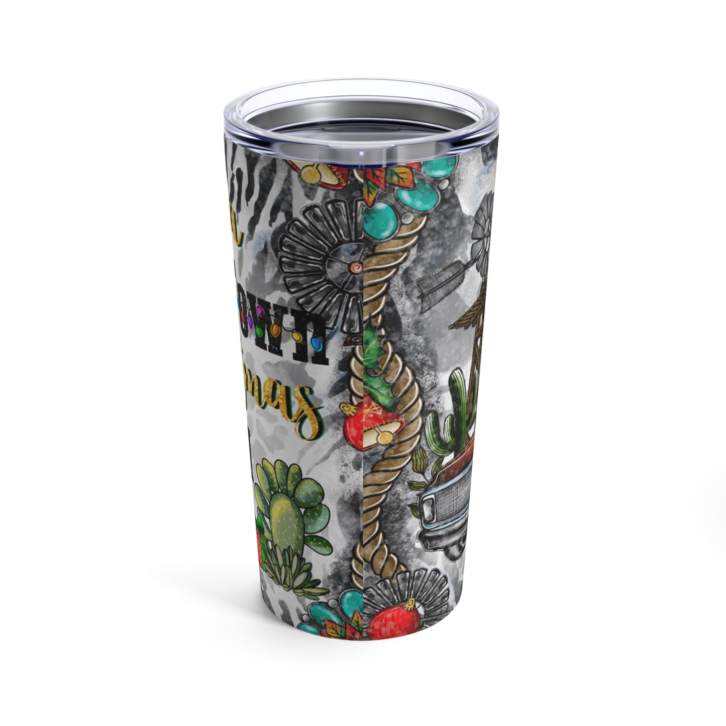 Just A Small Town Christmas Girl Tumbler 20oz