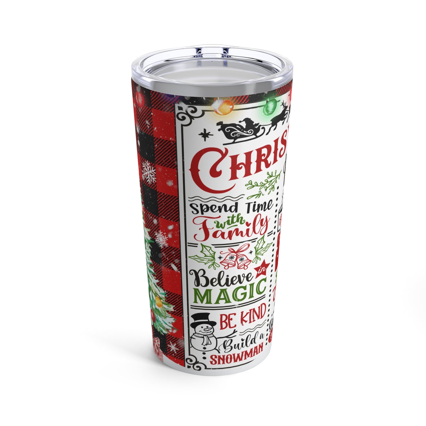 Christmas Rules Tumbler 20oz