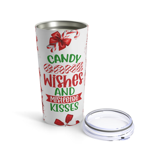 Candy Cane Wishes Tumbler 20oz