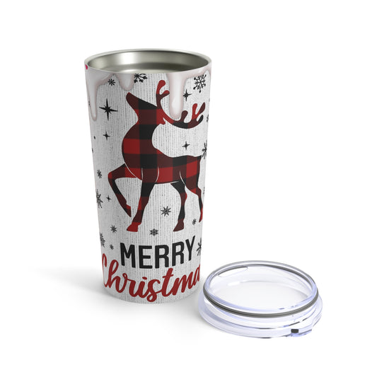 Plaid Deer Tumbler 20oz