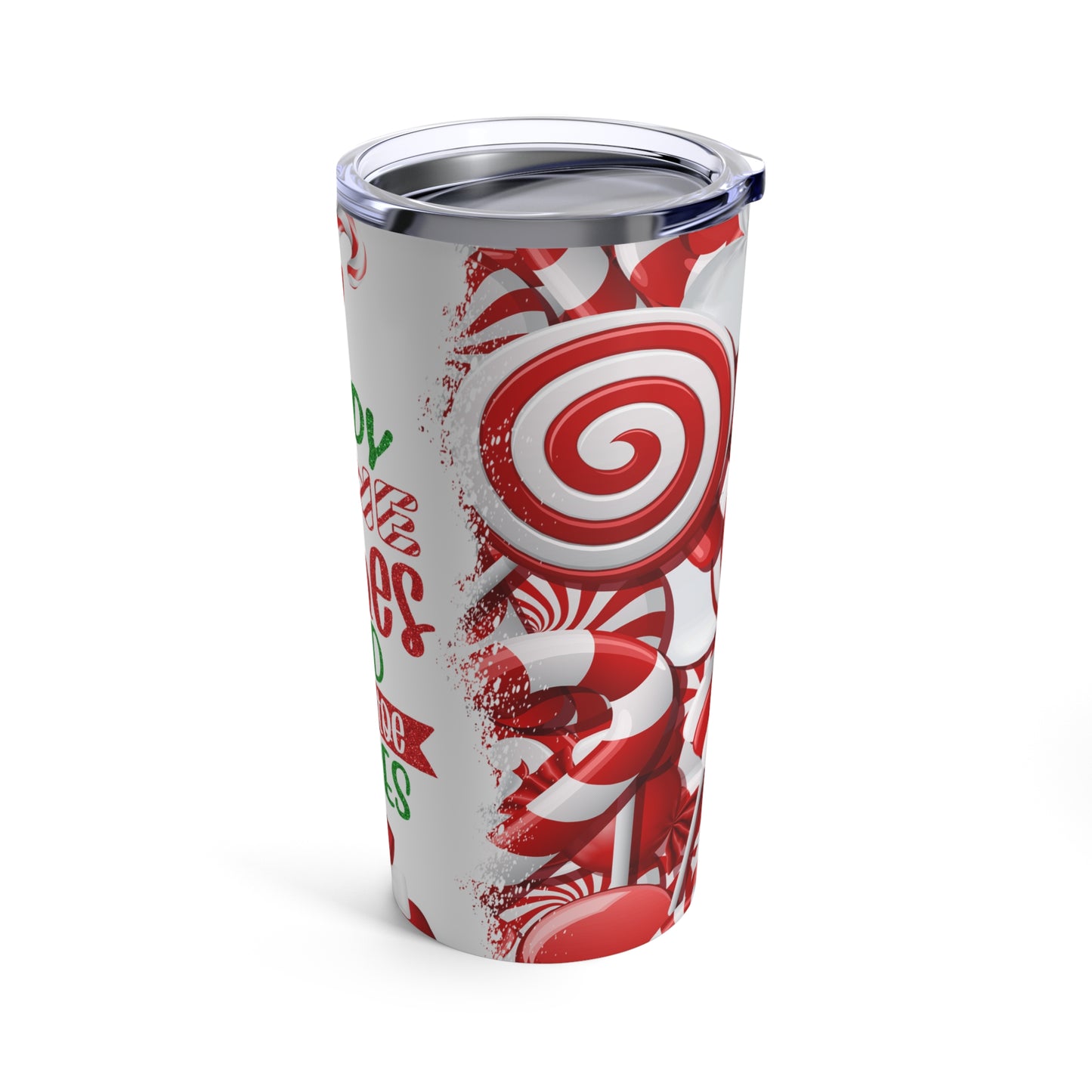 Candy Cane Wishes Tumbler 20oz