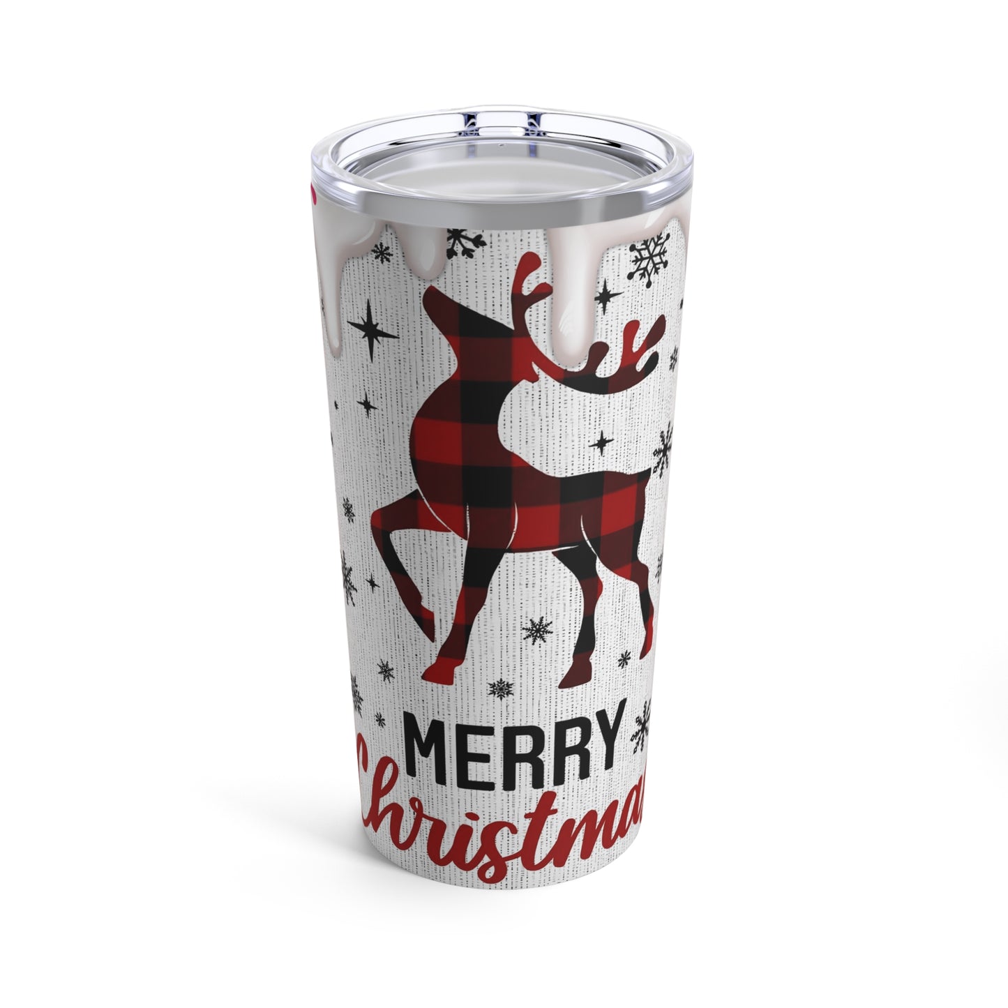 Plaid Deer Tumbler 20oz