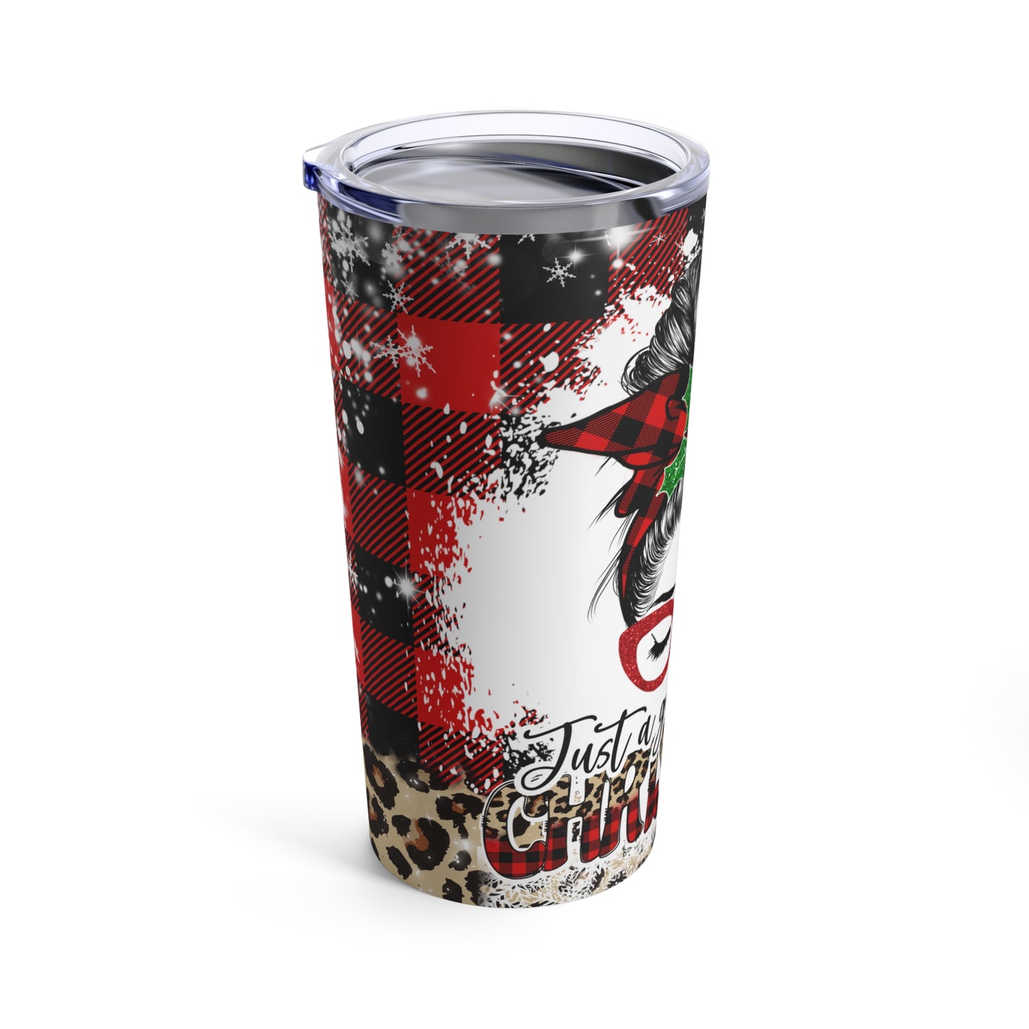 Just A Girl Who Loves Christmas Tumbler 20oz