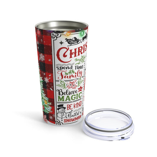 Christmas Rules Tumbler 20oz