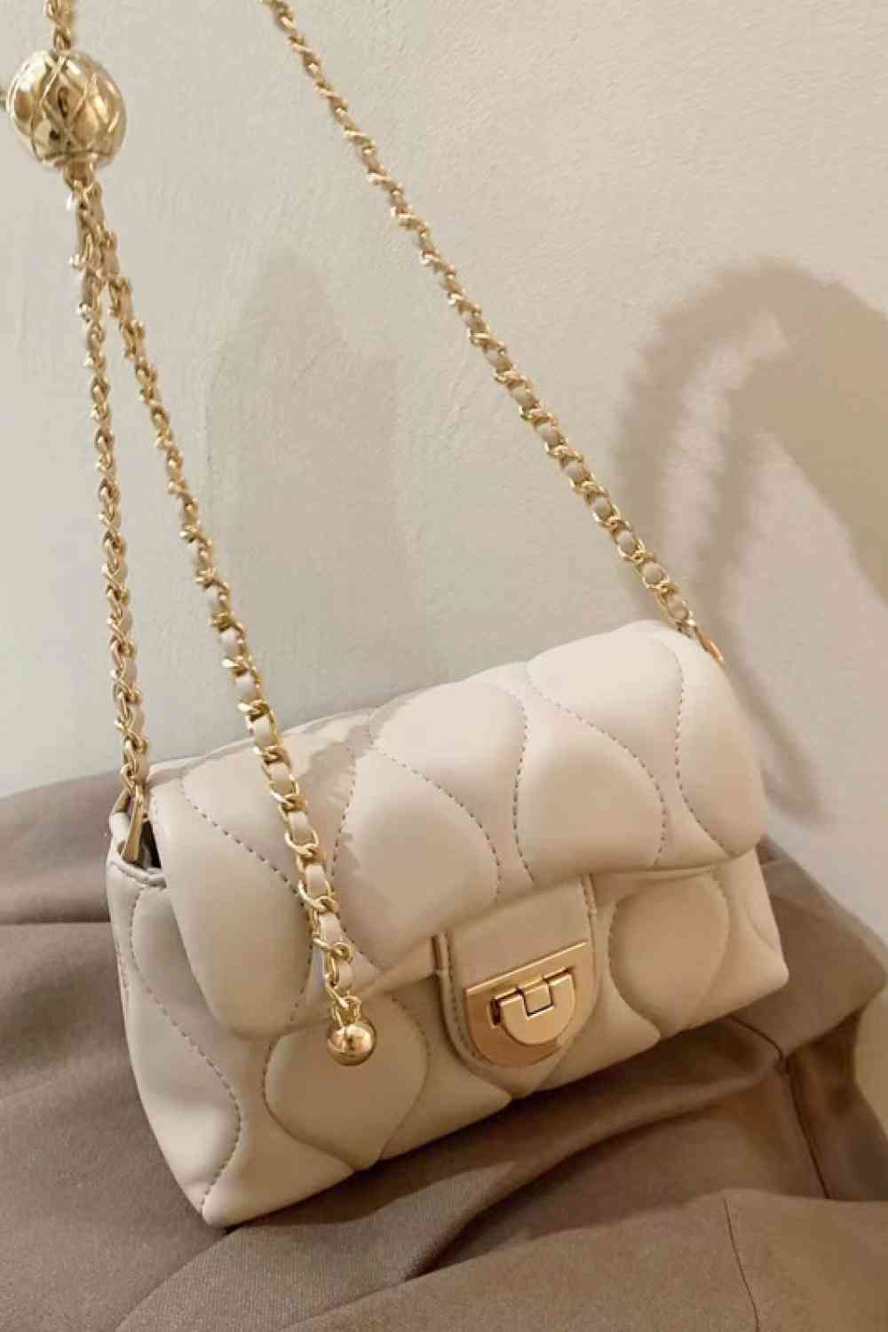 PU Leather Adjustable Chain Crossbody Bag