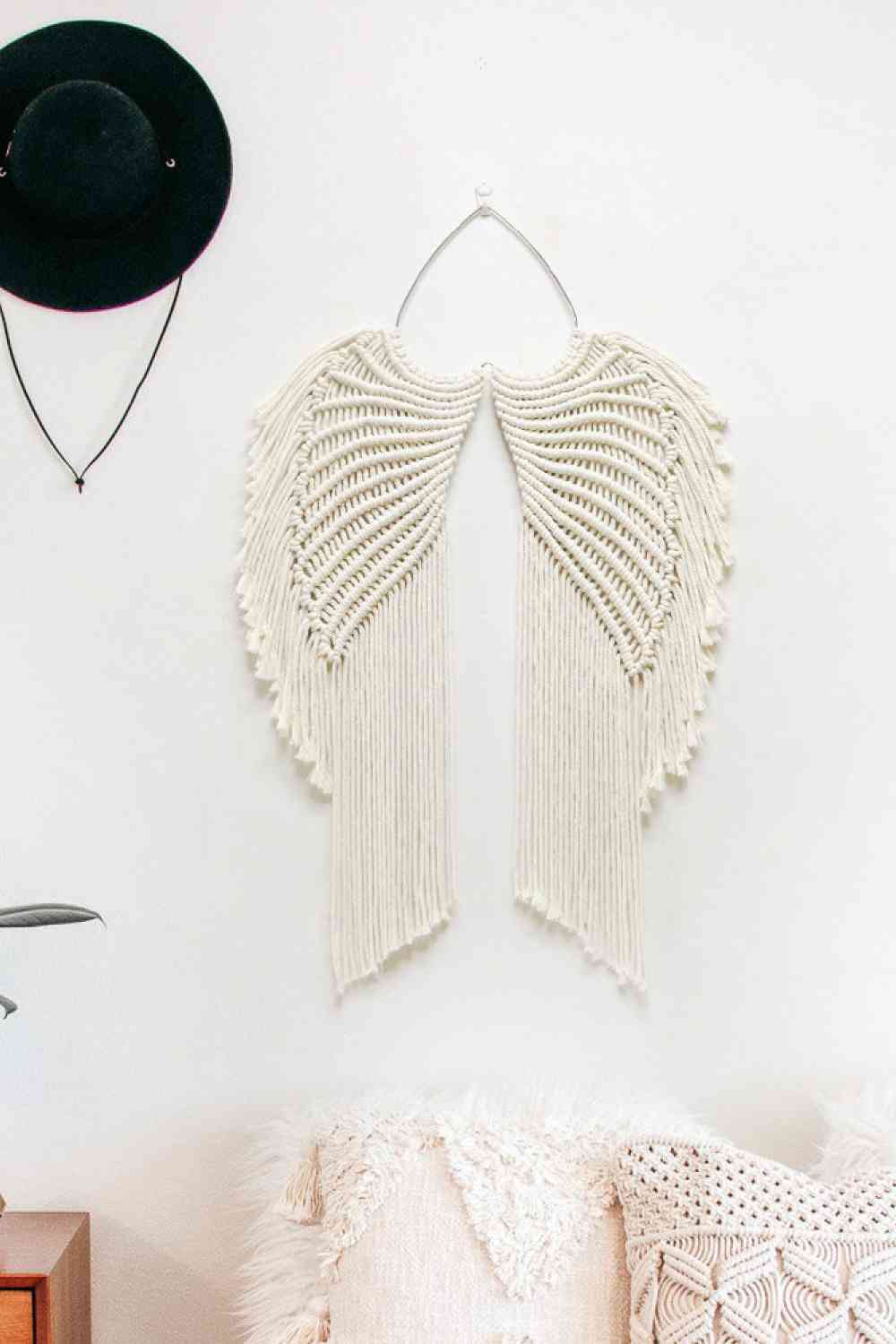 Macrame Angel Wings Wall Hanging