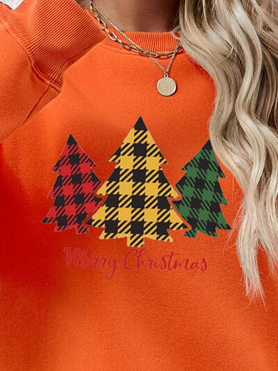 MERRY CHRISTMAS Dropped Shoulder Sweatshirt