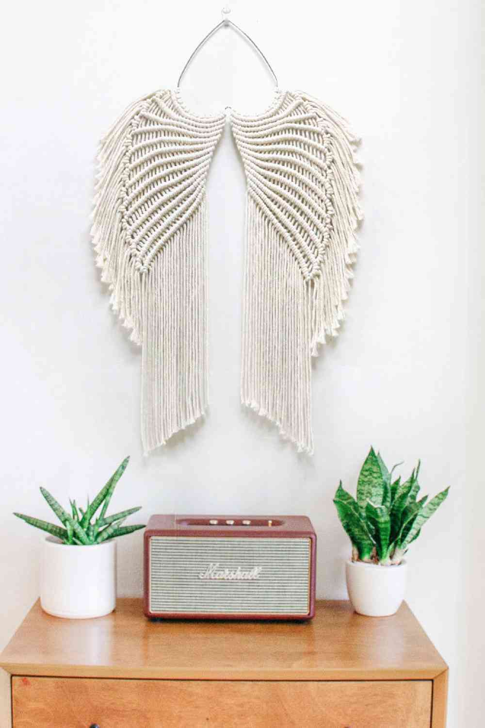 Macrame Angel Wings Wall Hanging