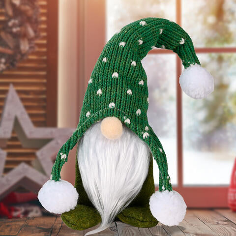 Pom-Pom Trim Faceless Gnome