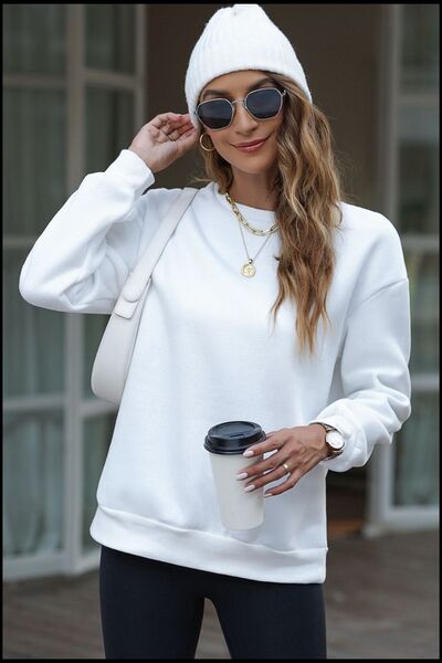 Letter Graphic Dropped Shoulder Sweatshirt