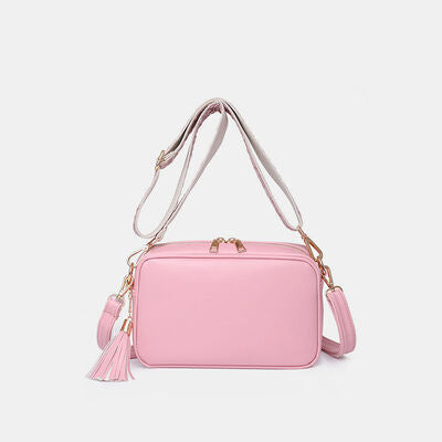 Tassel PU Leather Crossbody Bag