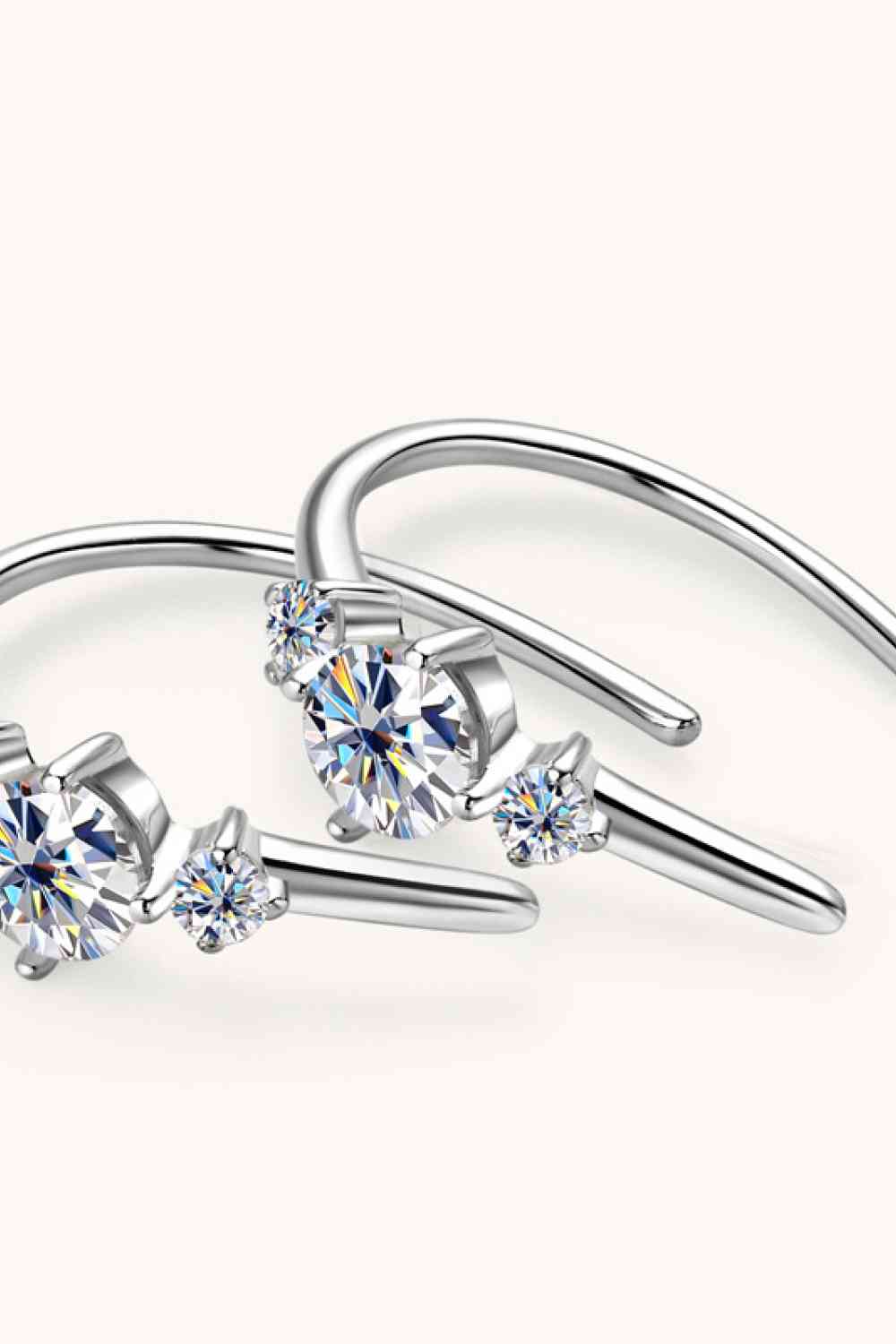 Moissanite 925 Sterling Silver Earrings