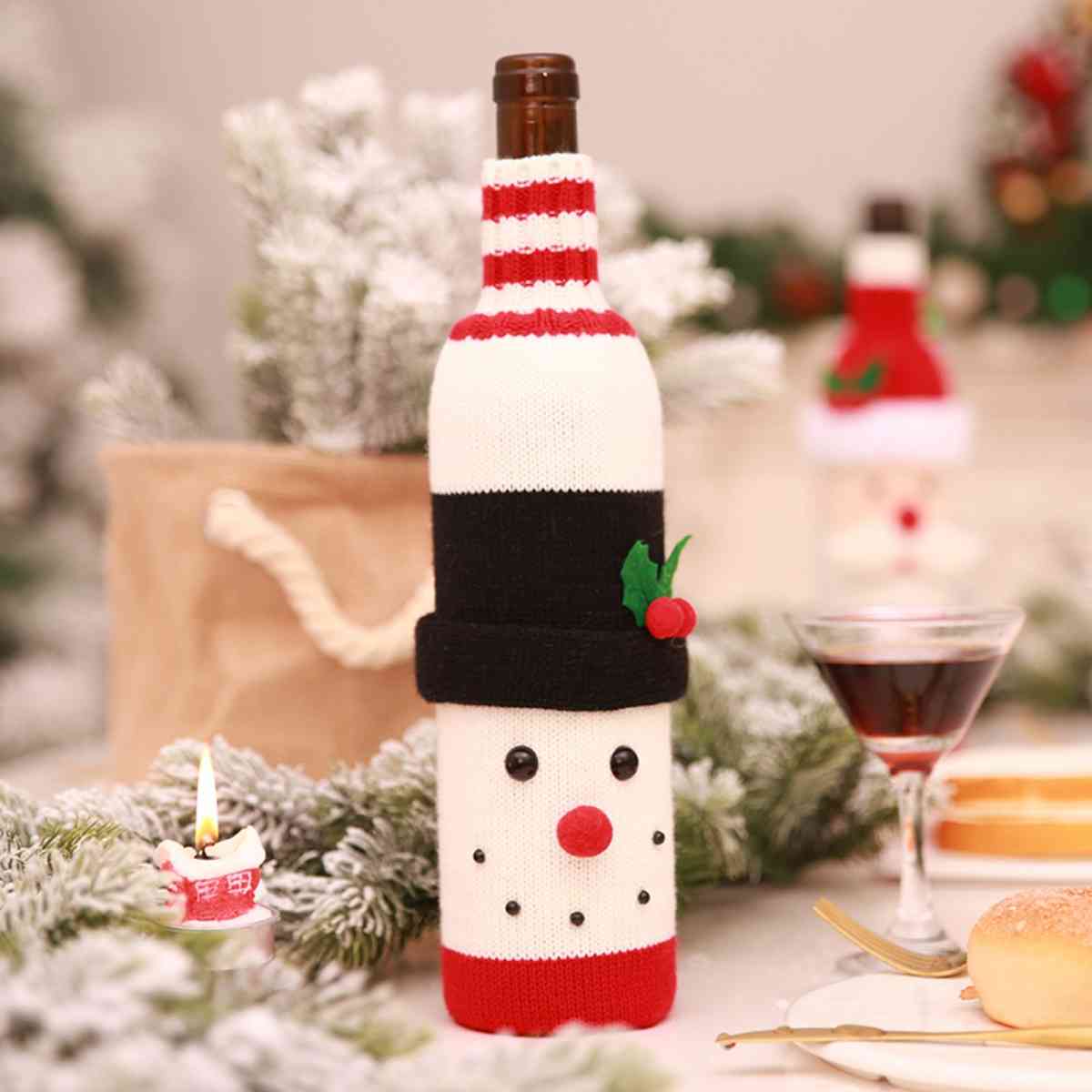 Christmas Wine Bottle Cover