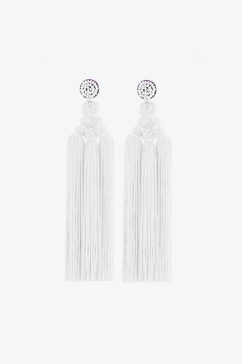 Beaded Tassel Earrings