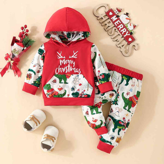 MERRY CHRISTMAS Hoodie and Pants Set