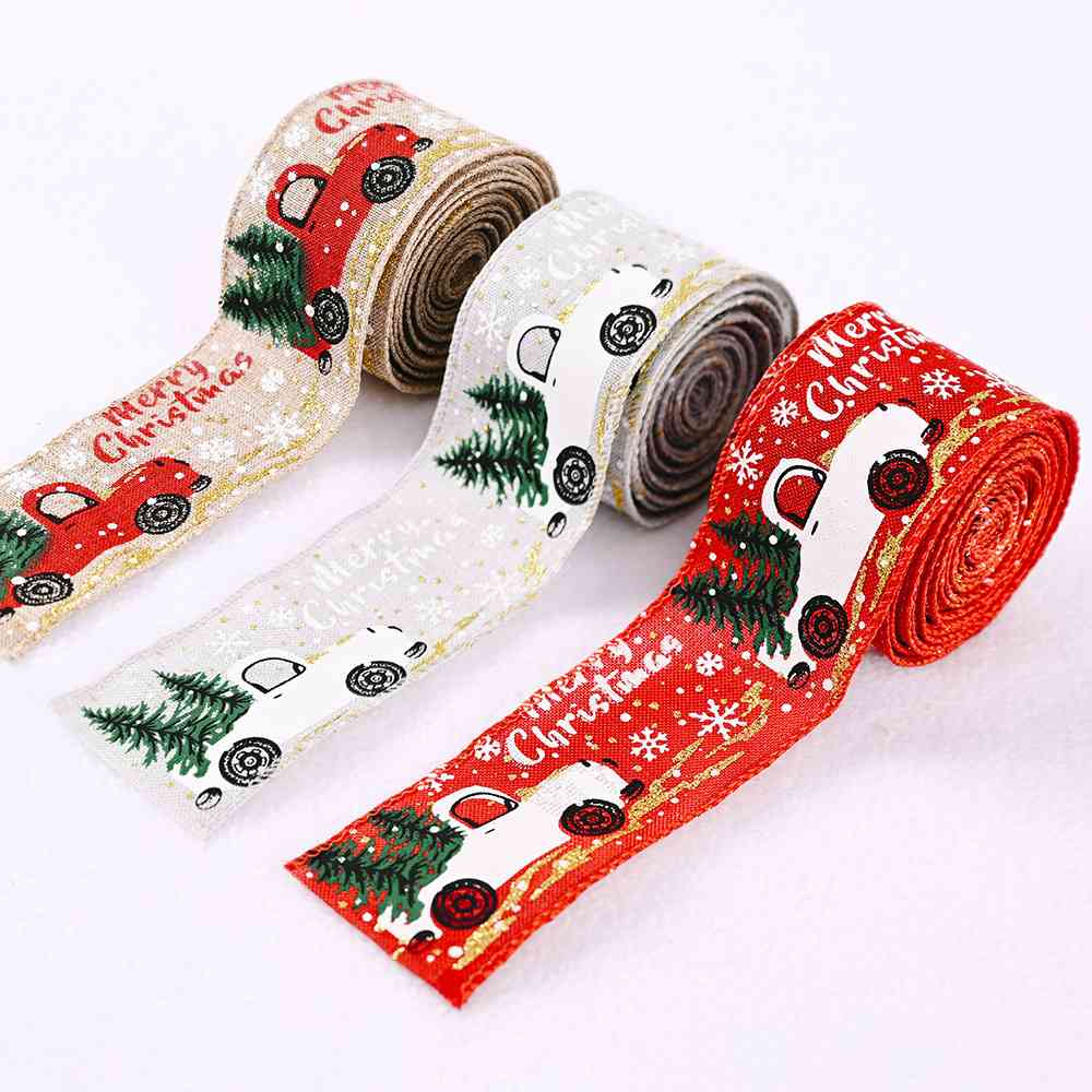 Car & Christmas Tree Ribbon