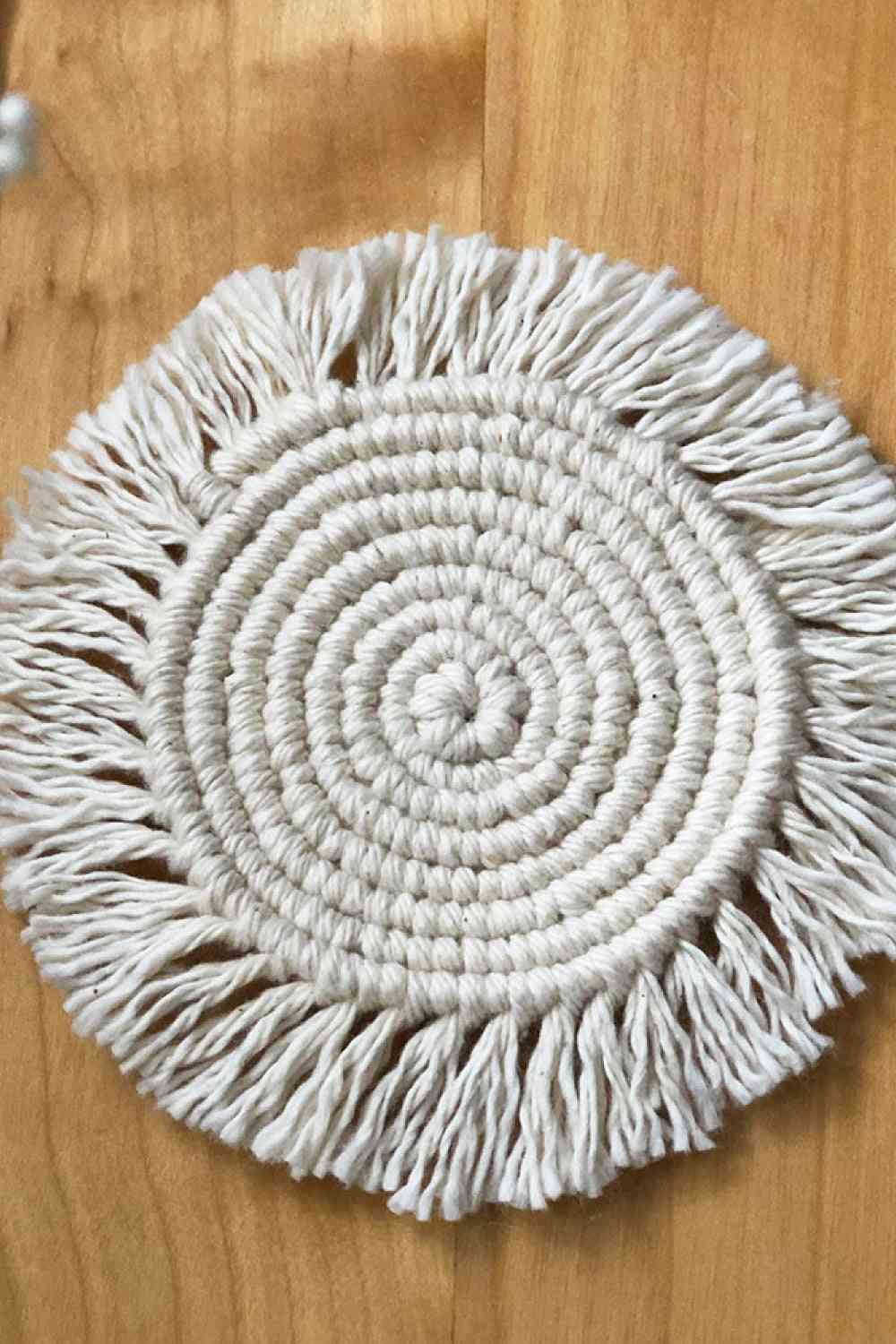 10" Macrame Round Cup Mat