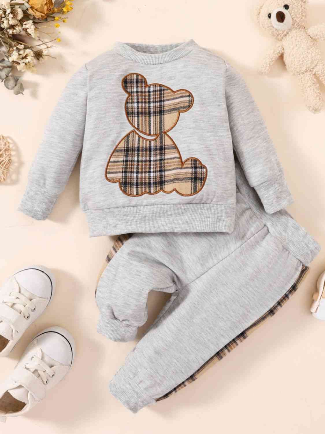 Baby Bear Graphic Sweatshirt and Joggers Set