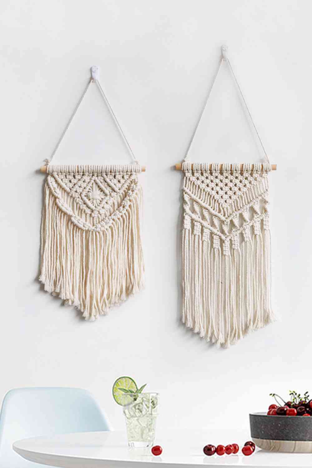 Macrame Fringe Wall Hanging Decor