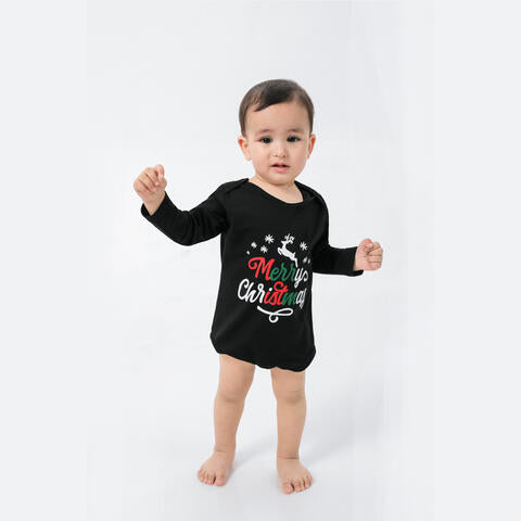 Baby MERRY CHRISTMAS Graphic Bodysuit