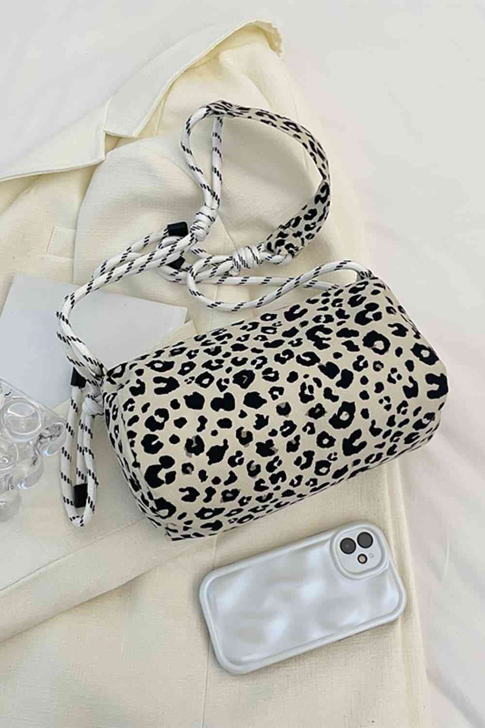 Animal Print Nylon Handbag