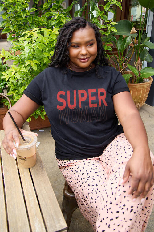 Simply Love Full Size SUPERWOMAN Short Sleeve T-Shirt