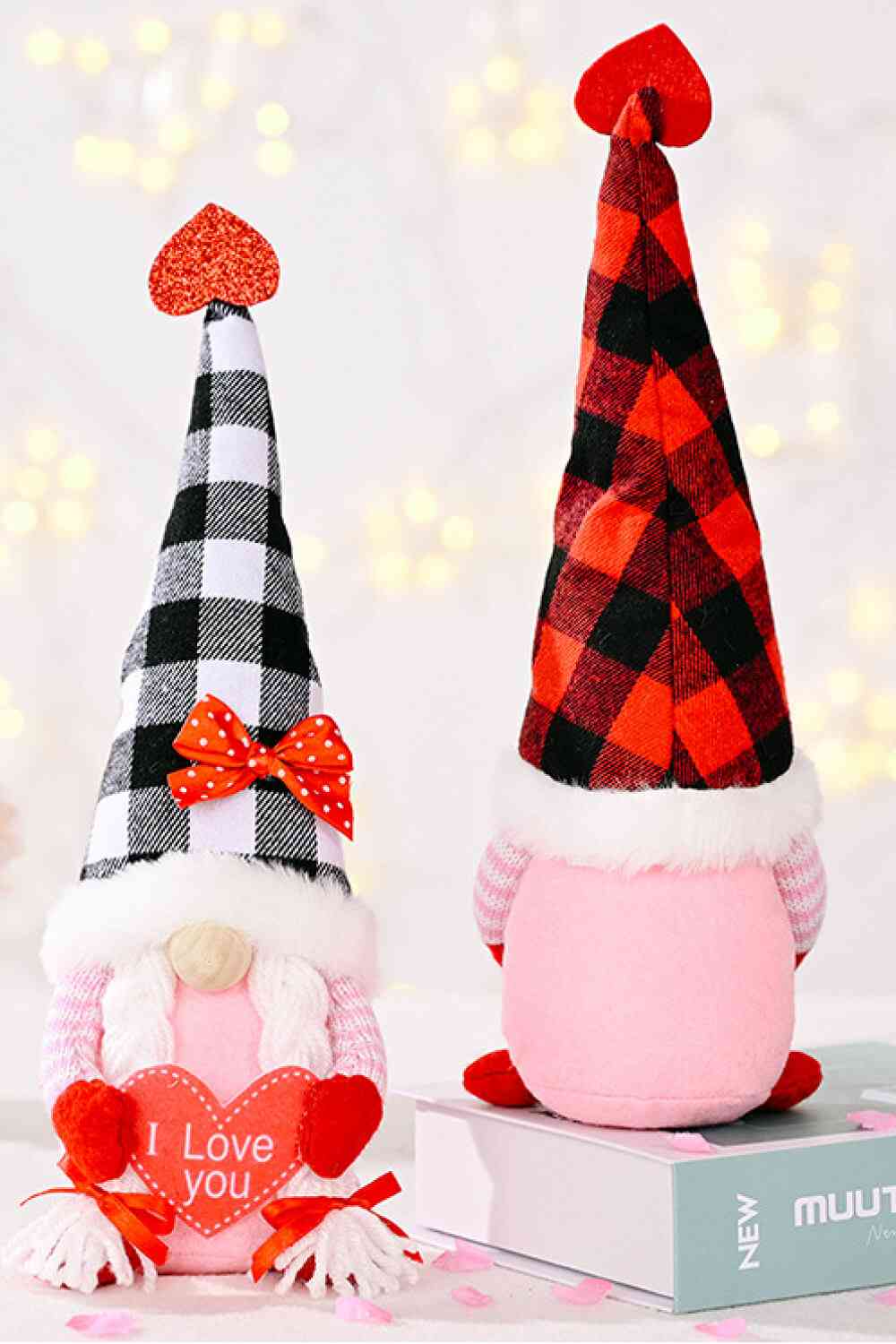 Mother's Day Plaid Pointed Hat Gnome