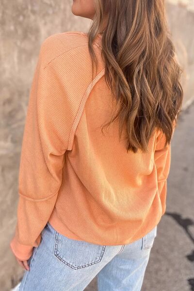 V-Neck Long Sleeve T-Shirt