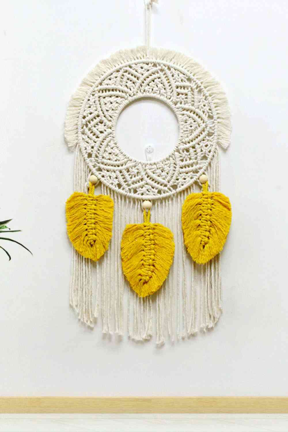 Hand-Woven Fringe Macrame Wall Hanging