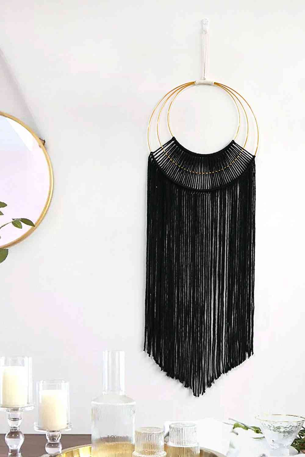 Hoop Fringe Macrame Wall Hanging