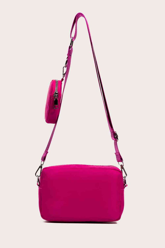 Polyester Shoulder Bag with Small Purse