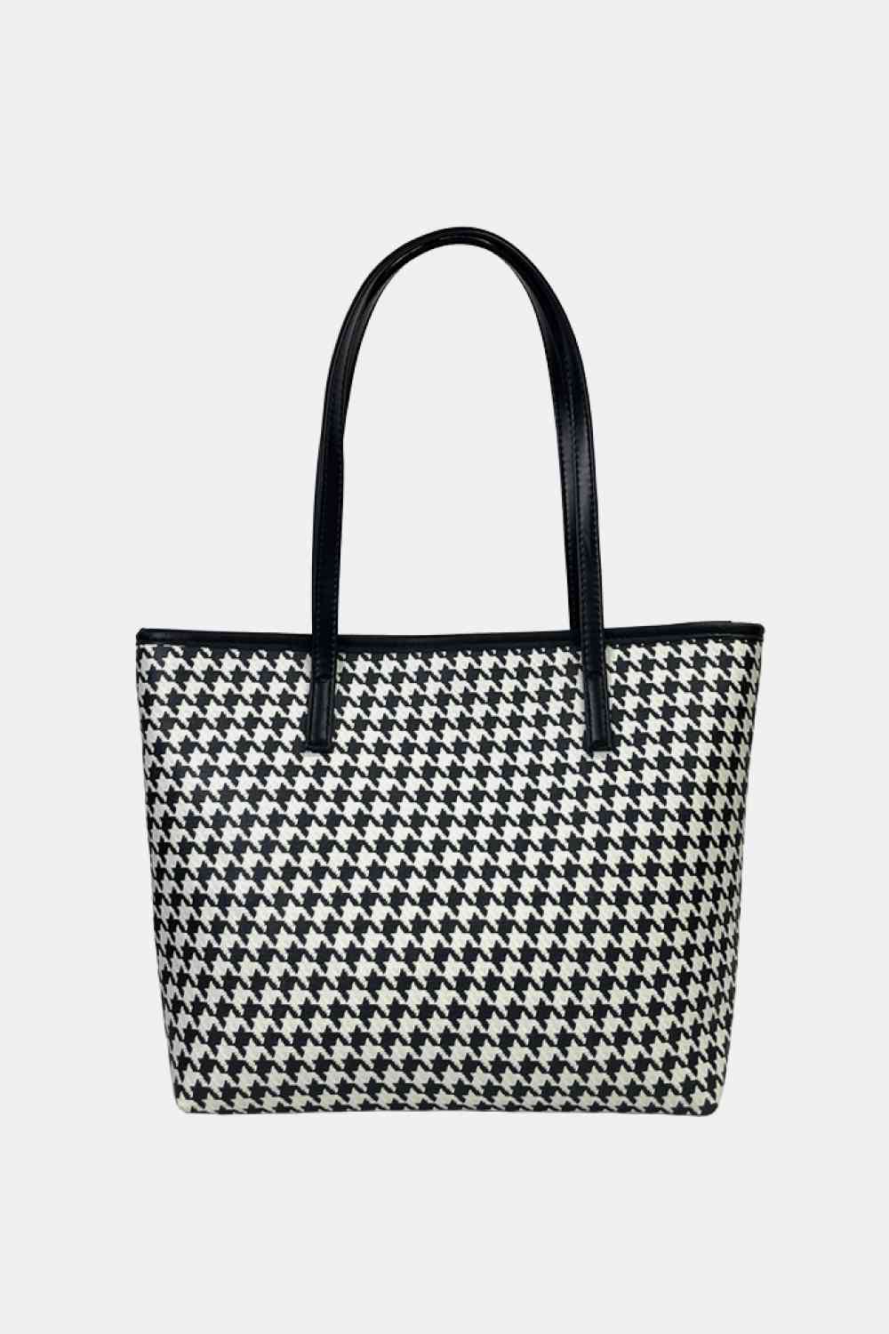 Printed PU Leather Tote Bag